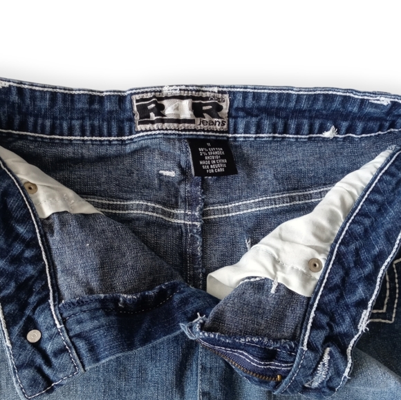 RAVE R4R JEANS WOMAN'S  MNI DENIM SKIRT. SIZE 11. COLOR BLUE. - Picture 9 of 16